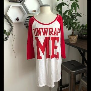 Victoria’s Secret Pink UNWRAP ME Pajama Shirt